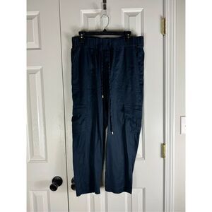 Liverpool Womens Navy Linen Pants Size 10-30